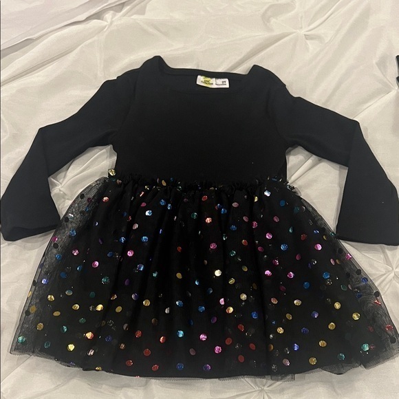 Epic Threads Other - EPIC THREADS Black and Multicolor Kids Dress SIZE 2T
